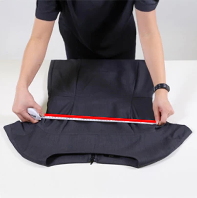 Half Bust Dress garment measurement