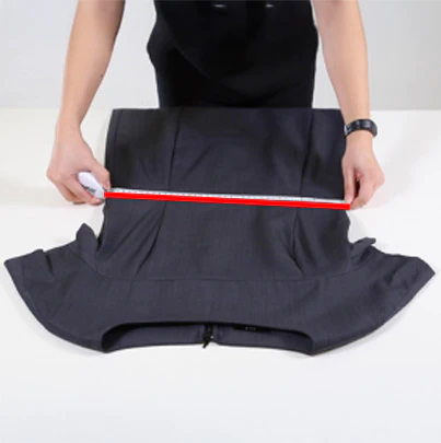 Half Waist Dress garment measurement