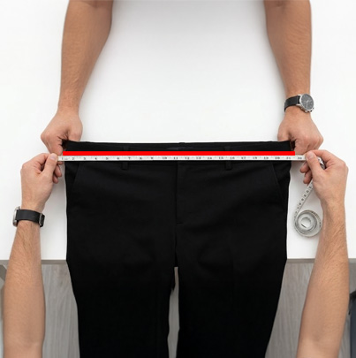 Half waist stretched measurement